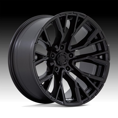 Fuel Rebar 5 D847 Blackout Custom Truck Wheels 1